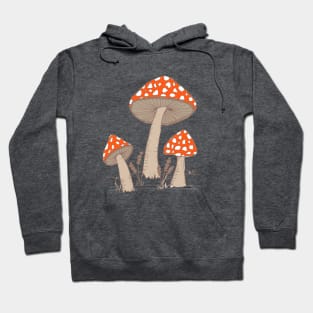 Trio of Mushrooms Hoodie